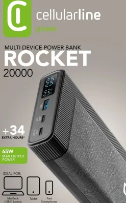 CELLULARLINE ROCKET 20000 PD VARAVIRTA 65W