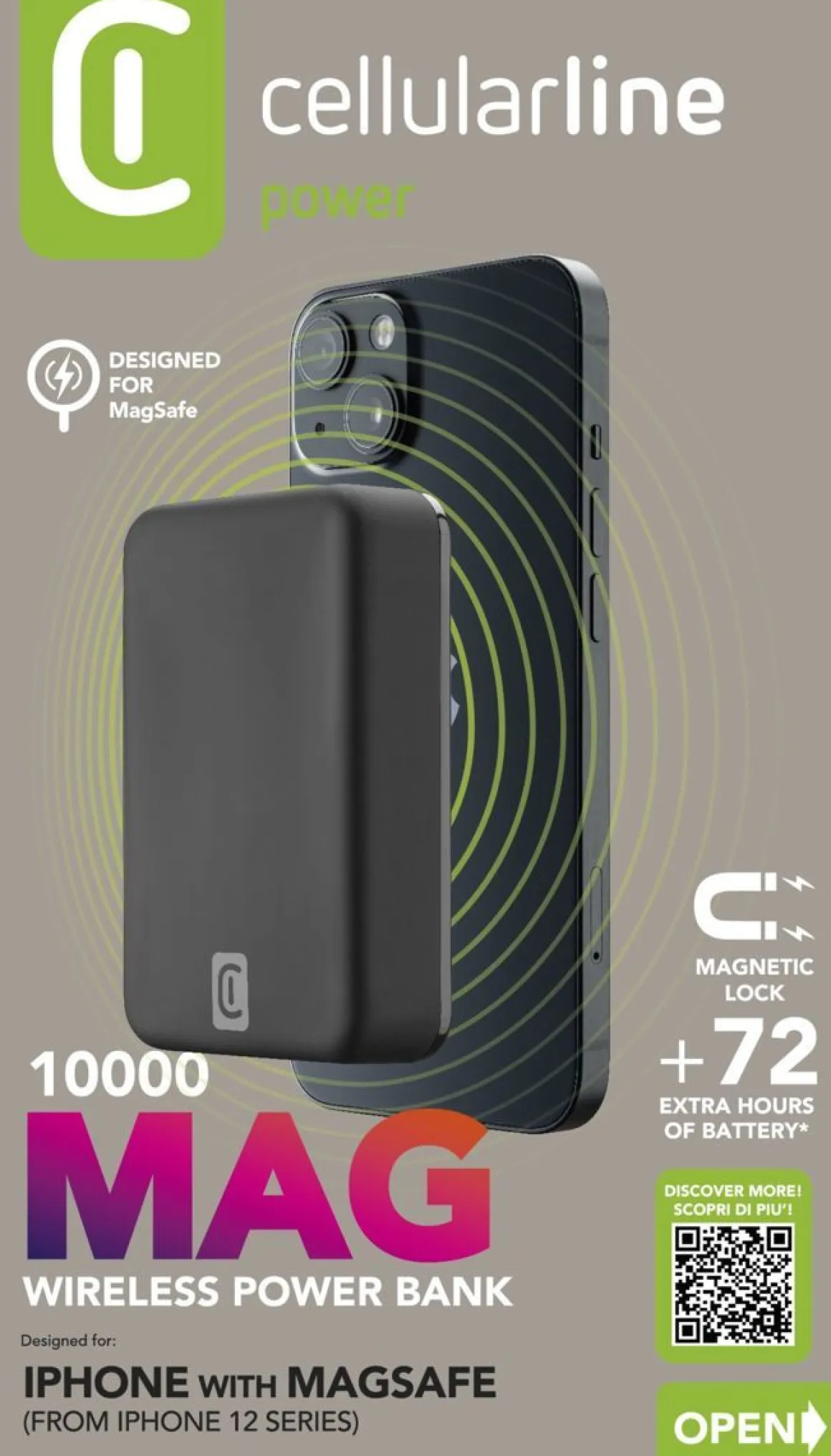 CELLULARLINE MAG 10000 LANGATON VARAVIRTA