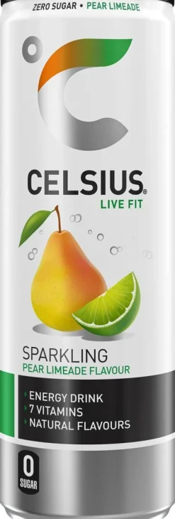 CELSIUS VITAMINOITU ENERGIAJUOMA PEAR LIMEADE TLK 355 ML