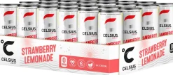 CELSIUS VITAMINOITU ENERGIAJUOMA STRAWBERRY LEMONADE 0,355 TLK 24-PACK 8,52