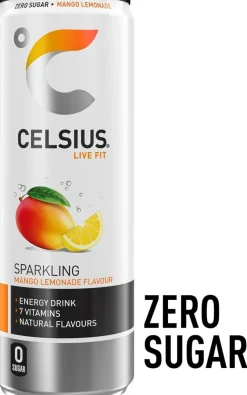 CELSIUS VITAMINOITU ENERGIAJUOMA MANGO LEMONADE TLK 355 ML