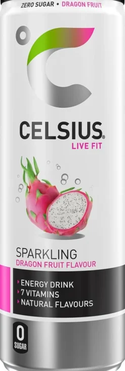 CELSIUS VITAMINOITU ENERGIAJUOMA DRAGONFRUIT TLK 355 ML