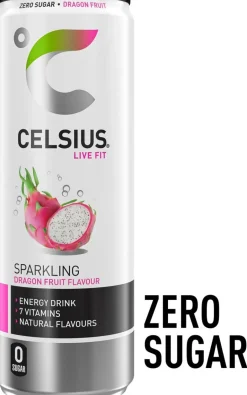 CELSIUS VITAMINOITU ENERGIAJUOMA DRAGONFRUIT TLK 355 ML