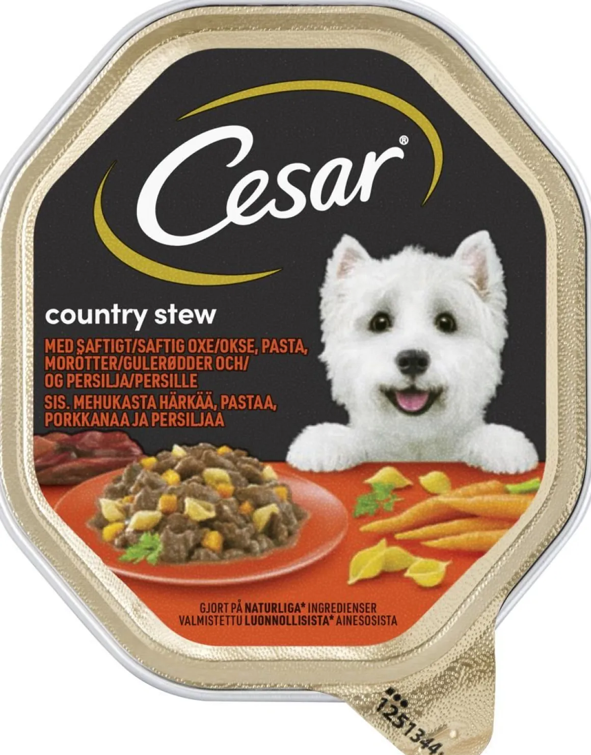 CESAR COUNTRY HÄRÄNLIHA, PASTA&PORKKANA 150 G