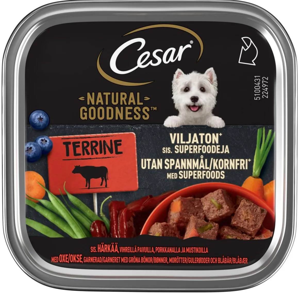 CESAR NATURAL GOODNESS VILJATON HÄRKÄ MUREKE 100 G