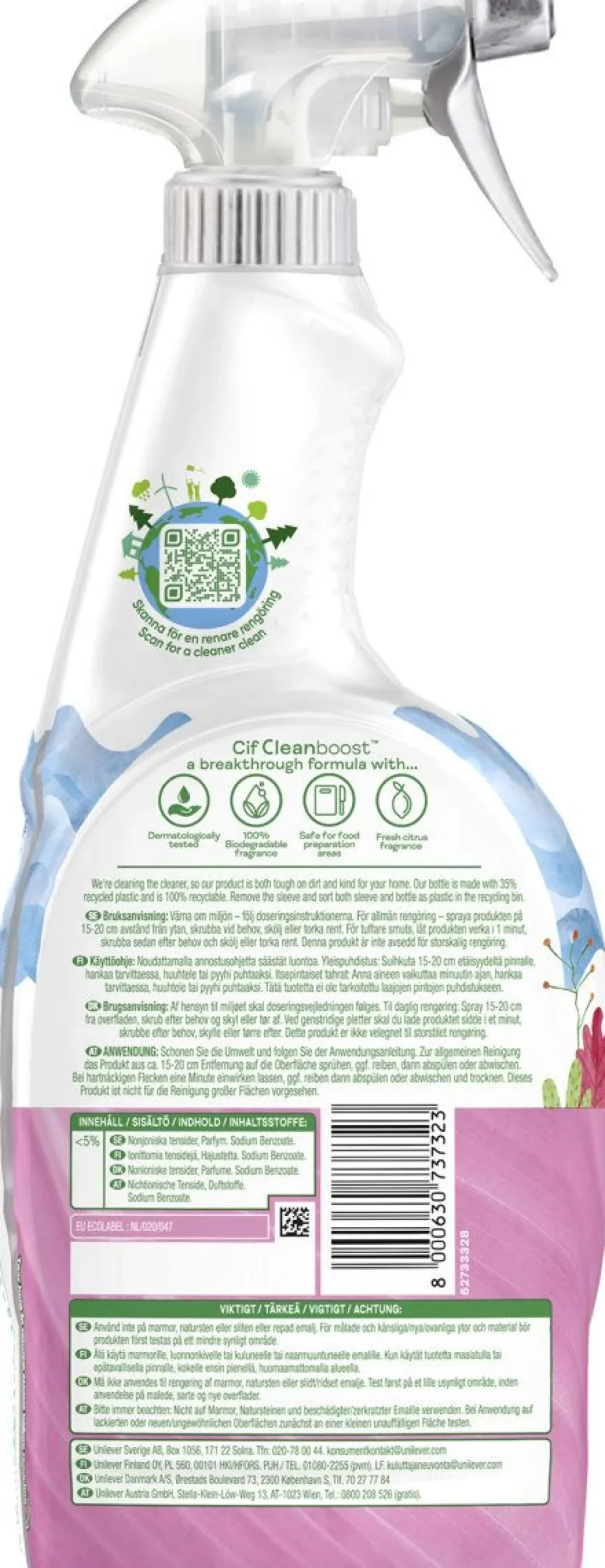 CIF POWER&SHINE UNIVERSAL 5IN1 750 ML