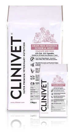 CLINIVET KOIRAN KUIVARUOKA SENSITIVE FISH 12 KG