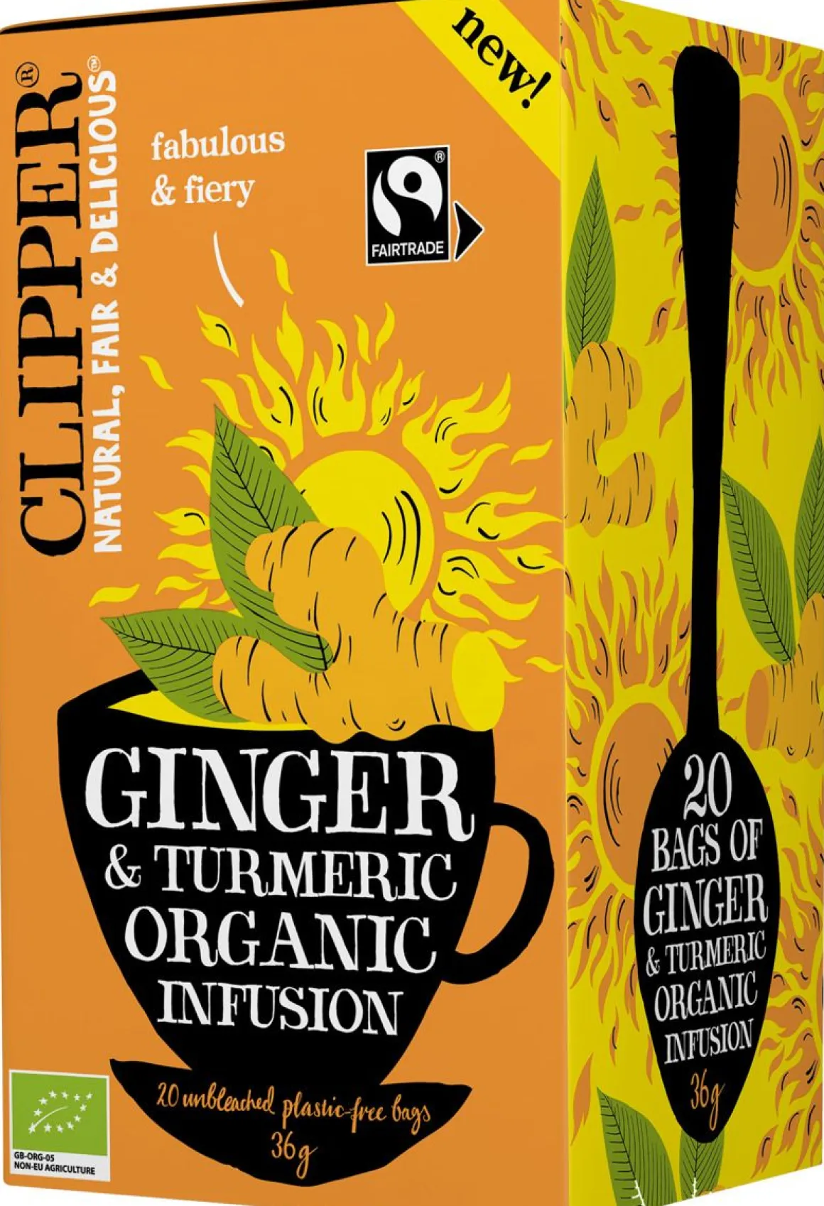 CLIPPER INKIVÄÄRI-KURKUMATEE 20PSS 40 G