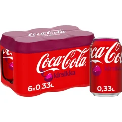 COCA-COLA ORIGINAL TASTE KIRSIKKA 0,33 TLK 6-PACK 1,98 L