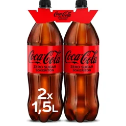 COCA-COLA ZERO 1,5 KMP 2-PACK 3 L