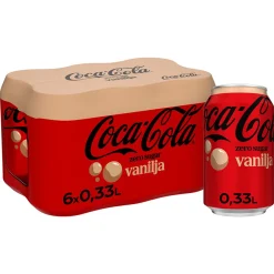 COCA-COLA ZERO VANILJA 0,33 TLK 6-PACK 1,98 L