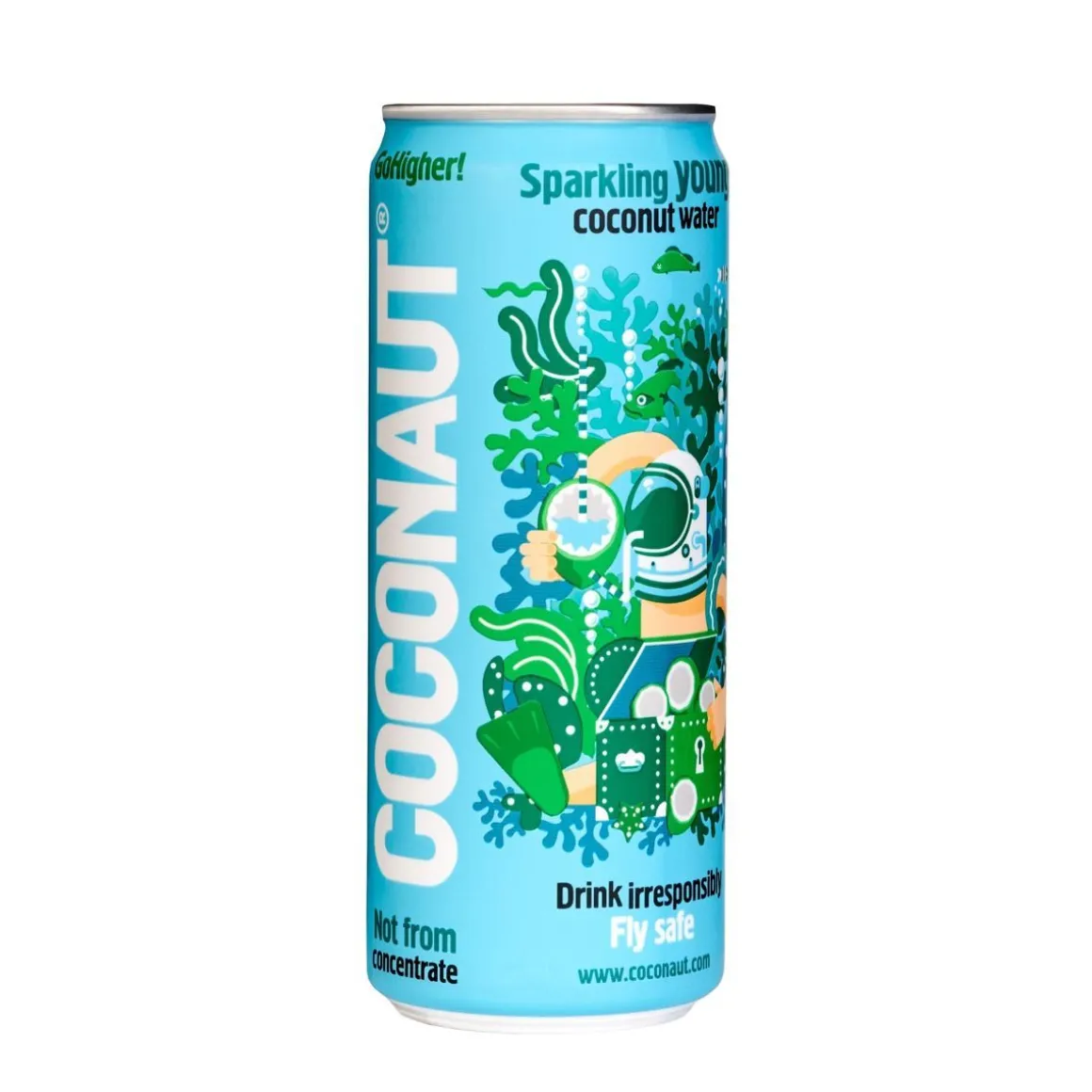 COCONAUT KOOKOSVESI HIILIHAPOTETTU TLK 320 ML