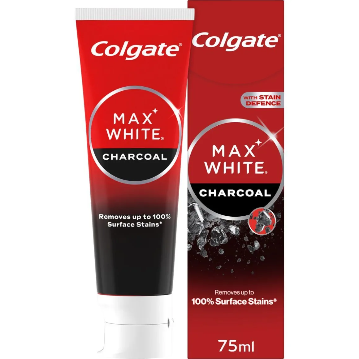 COLGATE MAX WHITE CHARCOAL HAMMASTAHNA 75 ML