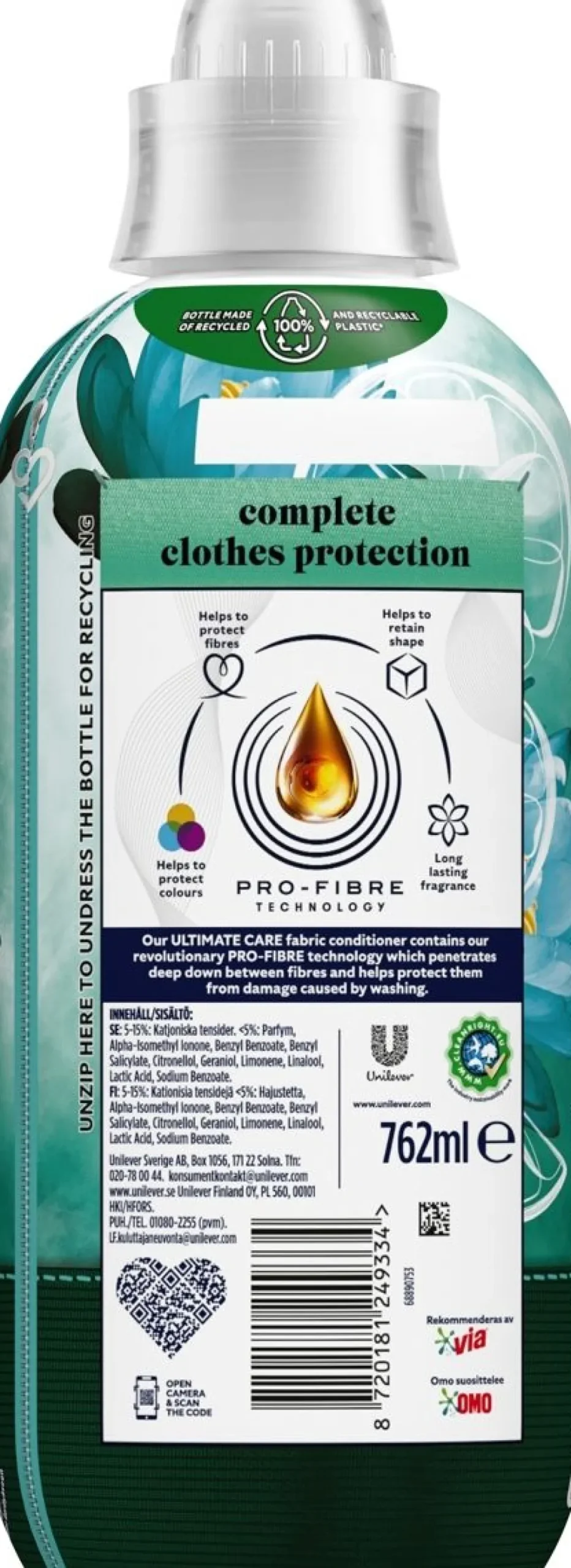 COMFORT ULTIMATE CARE HUUHTELUAINE WATER LILY&LIME 762 ML