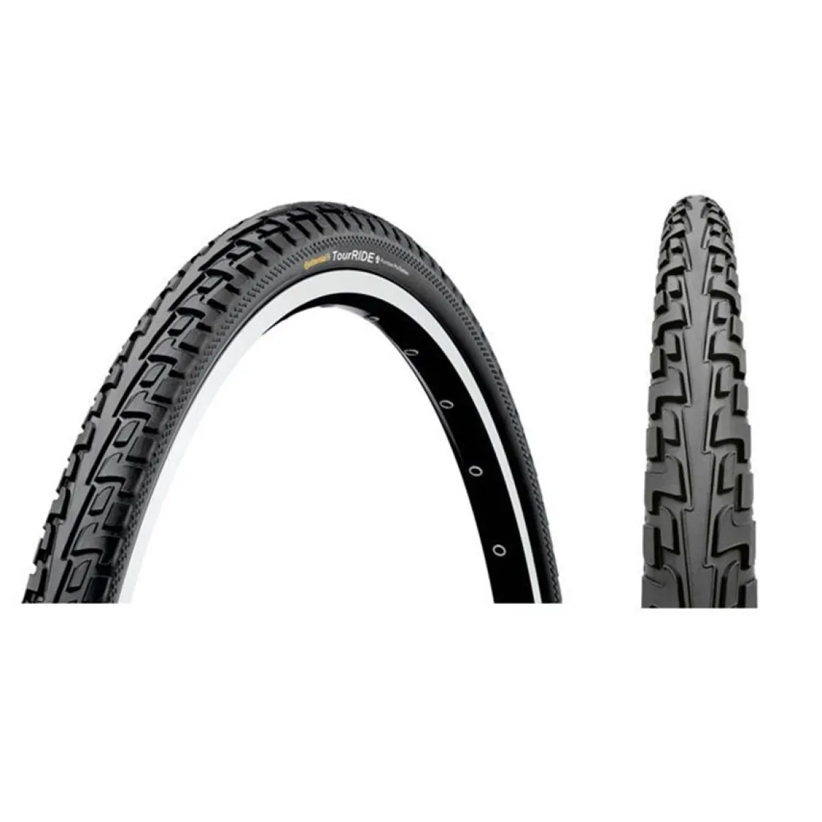 CONTINENTAL RIDE TOUR ULKORENGAS 16" 47-305PISTOSUOJATTU, MUSTA