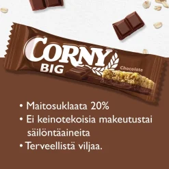 CORNY BIG VÄLIPALAPATUKKA PÄHKINÄ-SUKLAA 50 G