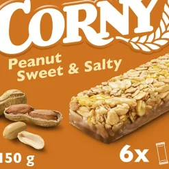 CORNY VÄLIPALAPATUKKA PEANUT SWEET & SALTY 6X25G 150 G