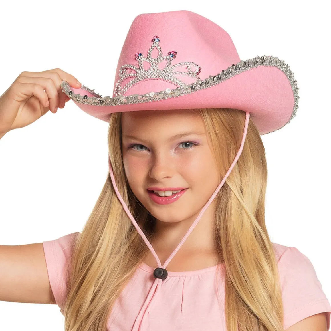 COWBOYHATTU LASTEN PINKKI