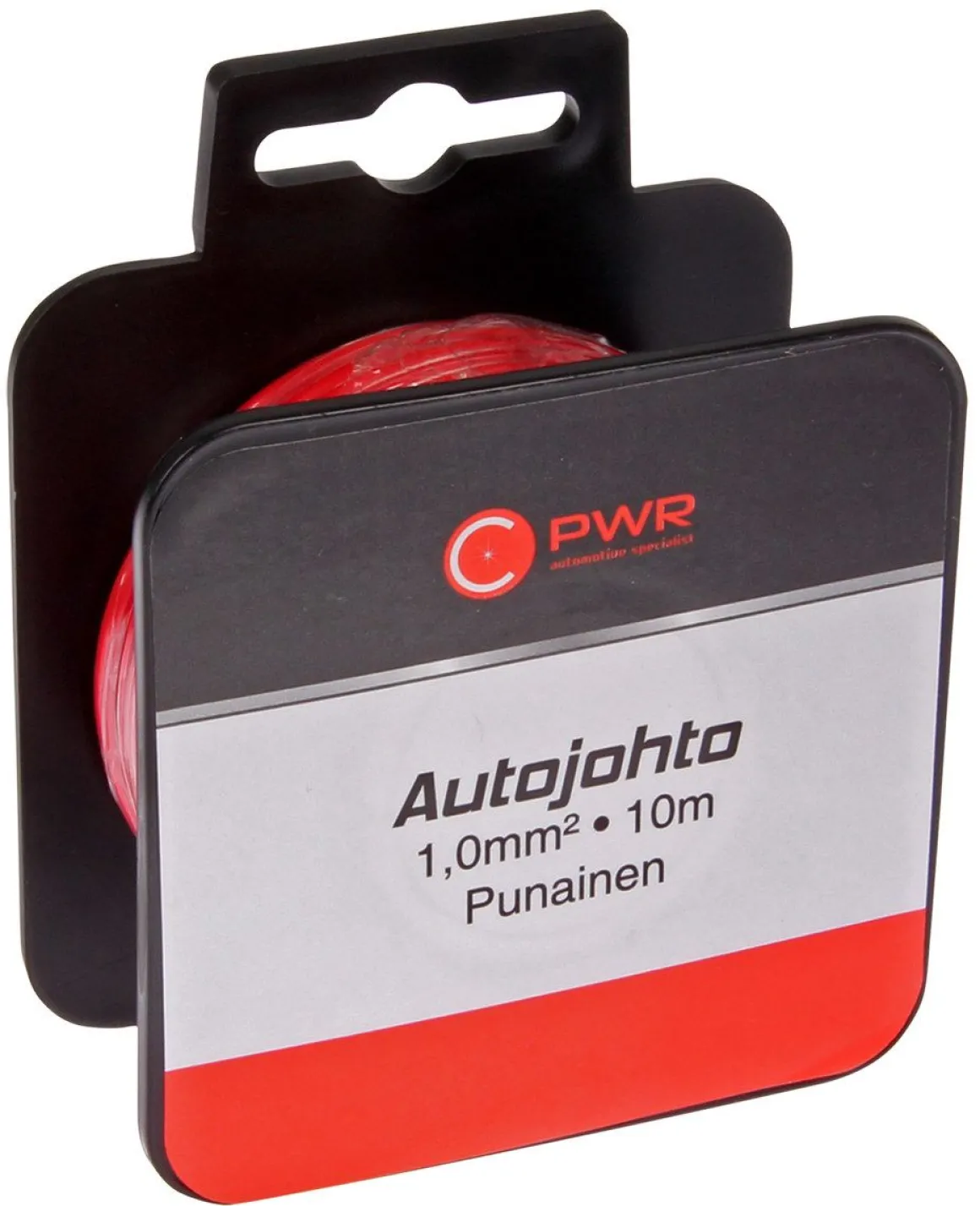 C-PWR AUTOJOHTO 1,0MM2 PUNAINEN 10M