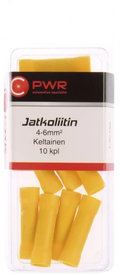 C-PWR JATKOLIITIN KELTAINEN 10KPL