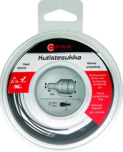 C-PWR KUTISTESUKKA 3,2-1,6MM MUSTA 2M