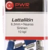 C-PWR LATTALIITIN 6,3MM NAARAS SININEN 10KPL