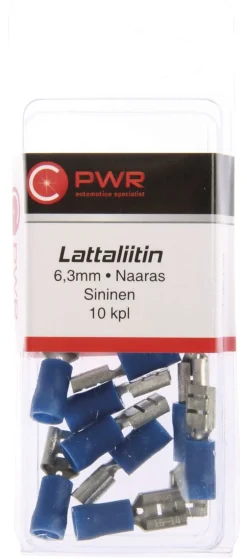 C-PWR LATTALIITIN 6,3MM NAARAS SININEN 10KPL