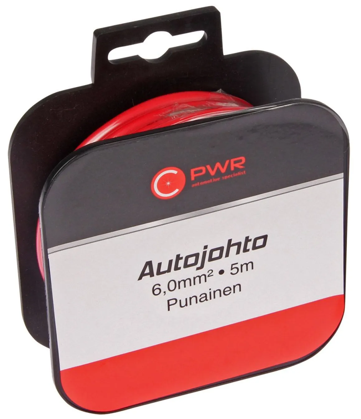 C-PWR AUTOJOHTO 6,0MM2 PUNAINEN 5M
