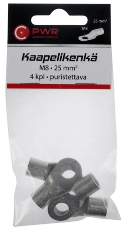 C-PWR KAAPELIKENKÄ M6 10MM2 5KPL PURISTETTAVA