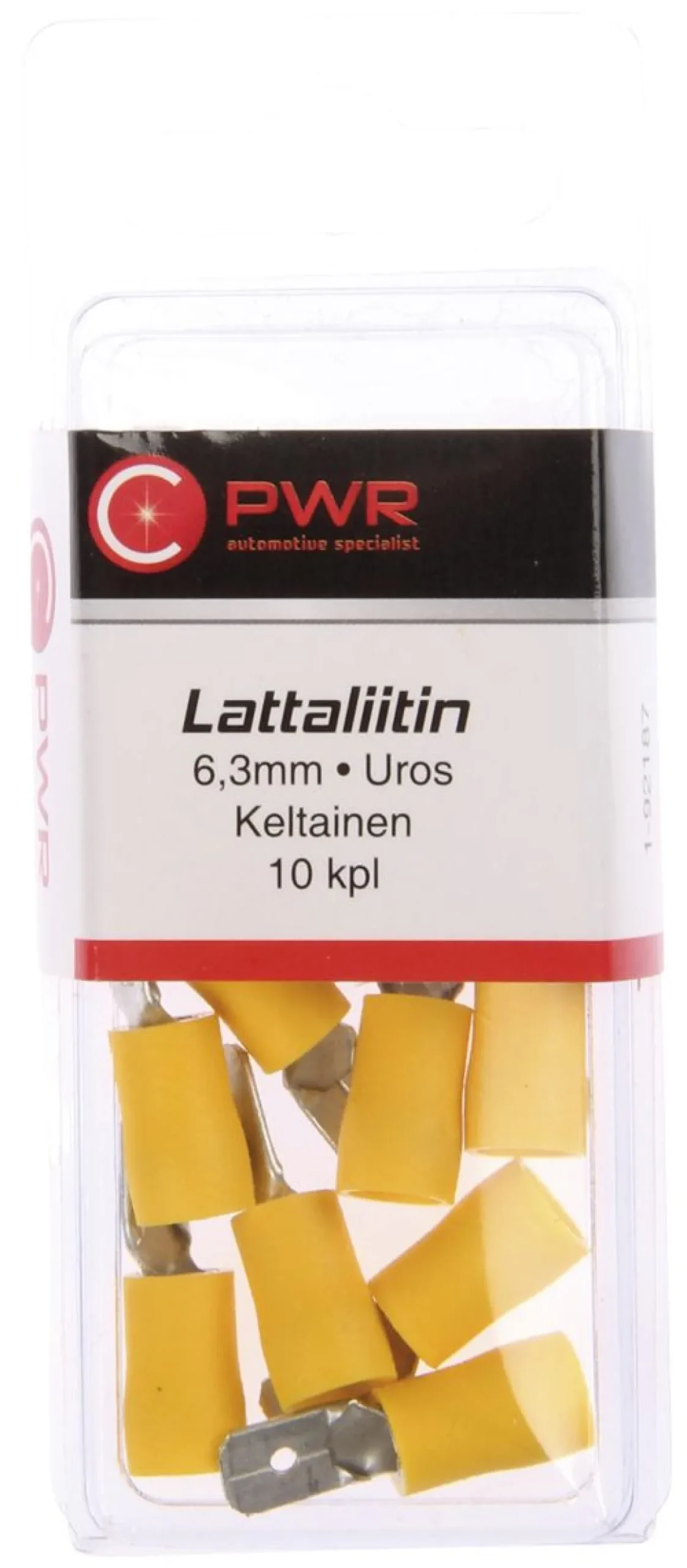 C-PWR LATTALIITIN 6,3MM UROS KELTAINEN 10KPL