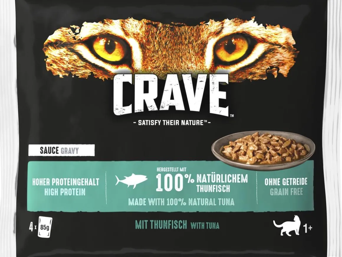 CRAVE KISSAN ANNOSATERIA 4*85G TONNIKALAA 340 G