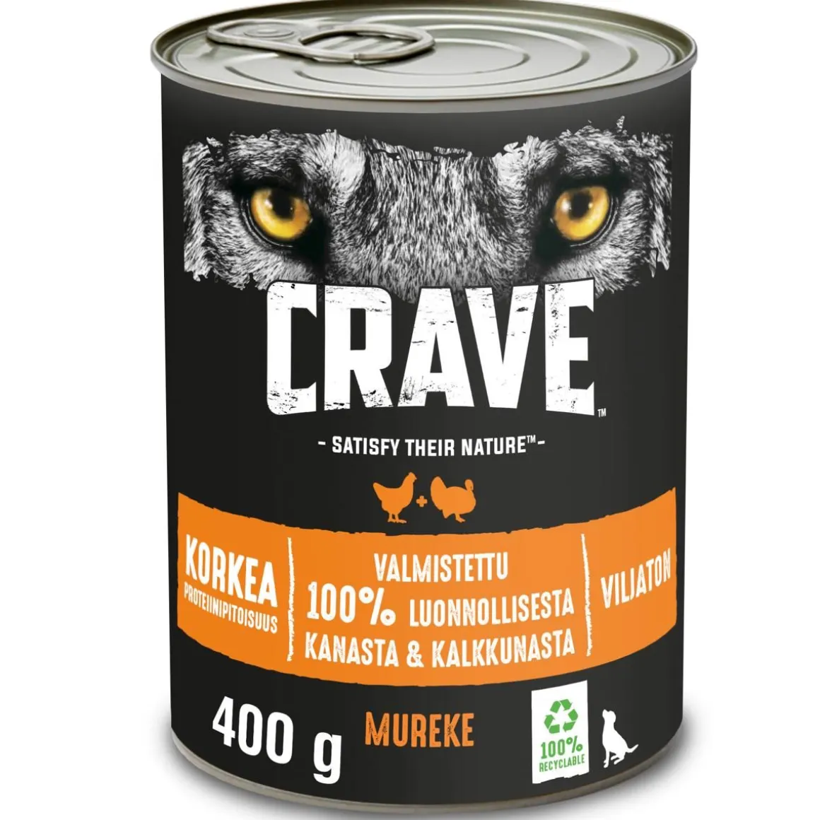 CRAVE KOIRAN MUREKE ADULT KANA&KALKKUNA 400 G