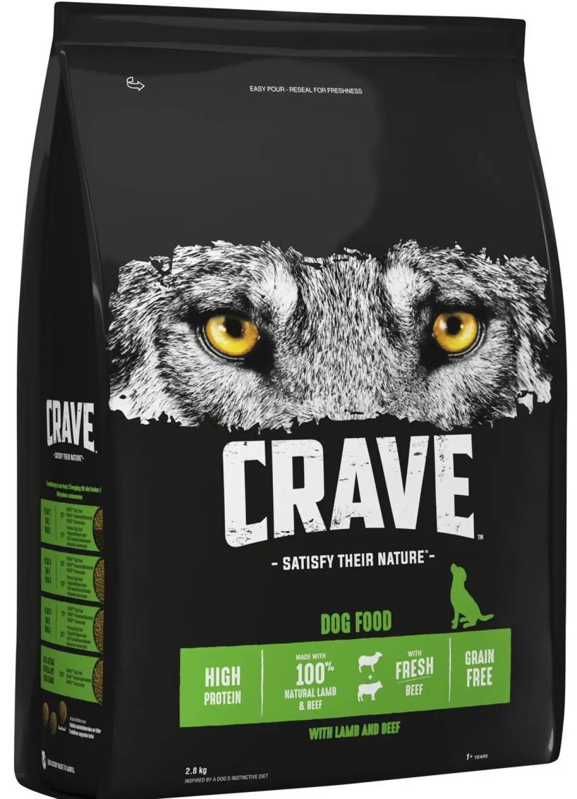 CRAVE KOIRAN TÄYSRAVINTO ADULT LAMMASTA&HÄRKÄÄ 2,8 KG