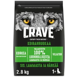 CRAVE KOIRAN TÄYSRAVINTO ADULT LAMMASTA&HÄRKÄÄ 2,8 KG