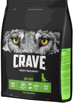 CRAVE KOIRAN TÄYSRAVINTO ADULT LAMMASTA&HÄRKÄÄ 2,8 KG