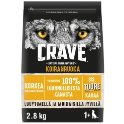 CRAVE KOIRAN TÄYSRAVINTO ADULT KANAA&LUUYDINTÄ 2,8 KG