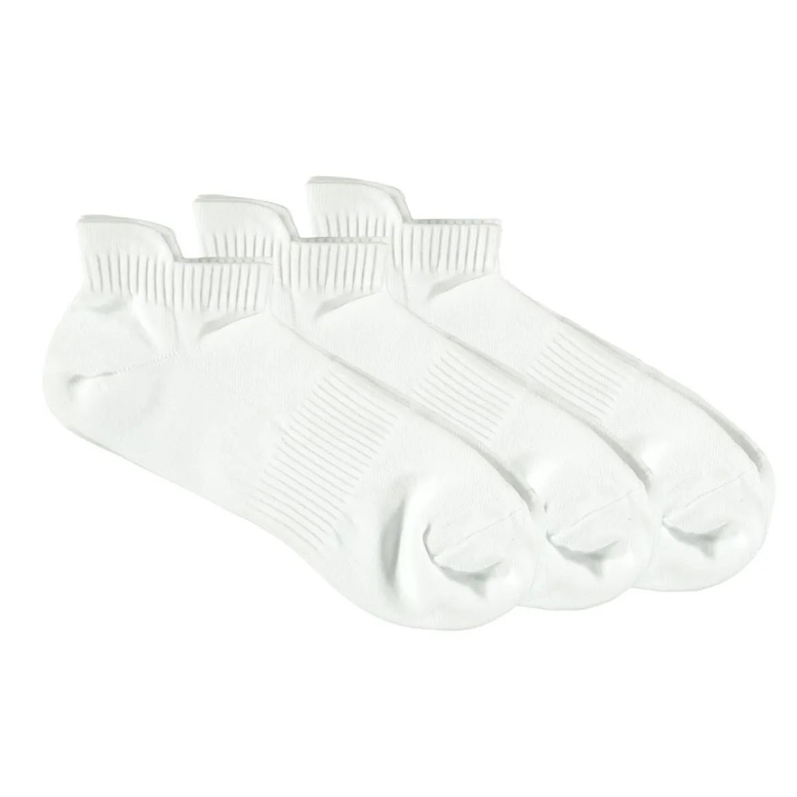 CROSSBOW AIKUISTEN 3-PACK LOW CUT SPORT SUKKA, VALKOINEN, KOKO 40/43