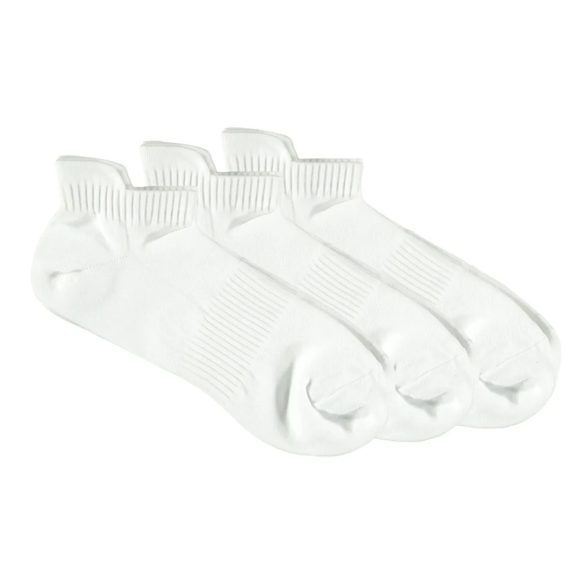 CROSSBOW AIKUISTEN 3-PACK LOW CUT SPORT SUKKA, VALKOINEN, KOKO 44/47