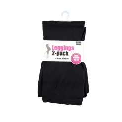CROSSBOW NAISTEN LEGGINGS 2KPL/PKT, MUSTA, KOKO XL