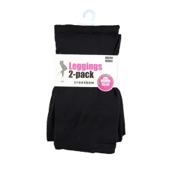 CROSSBOW NAISTEN LEGGINGS 2KPL/PKT, MUSTA, KOKO M