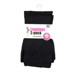 CROSSBOW NAISTEN LEGGINGS 2KPL/PKT, MUSTA, KOKO M