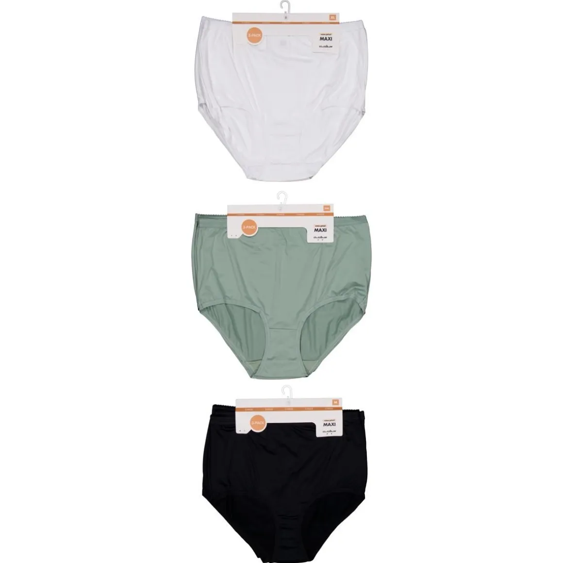 CROSSBOW NAISTEN 3-PACK MAXI ALUSHOUSU, MICRO, VÄRILAJITELMA,