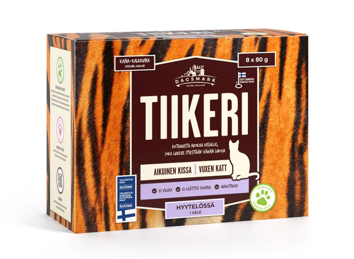 DAGSMARK TIIKERI KISSAN ANNOSATERIA KANA-KALKKUNA HYYTELÖSS
