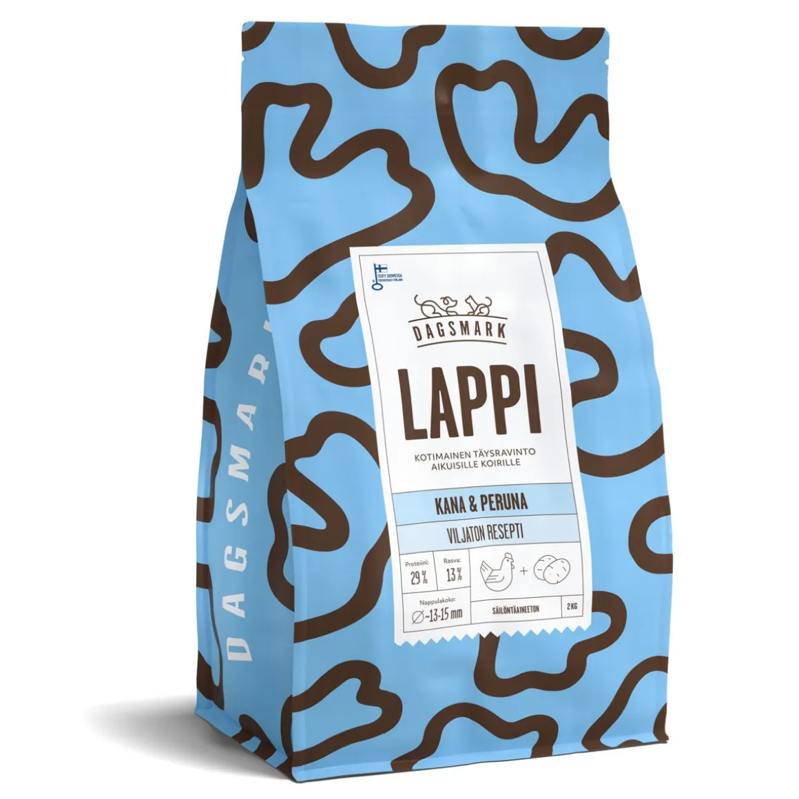 DAGSMARK TÄYSRAVINTO LAPPI VILJATON KANA-PERUNA ADULT 2 KG