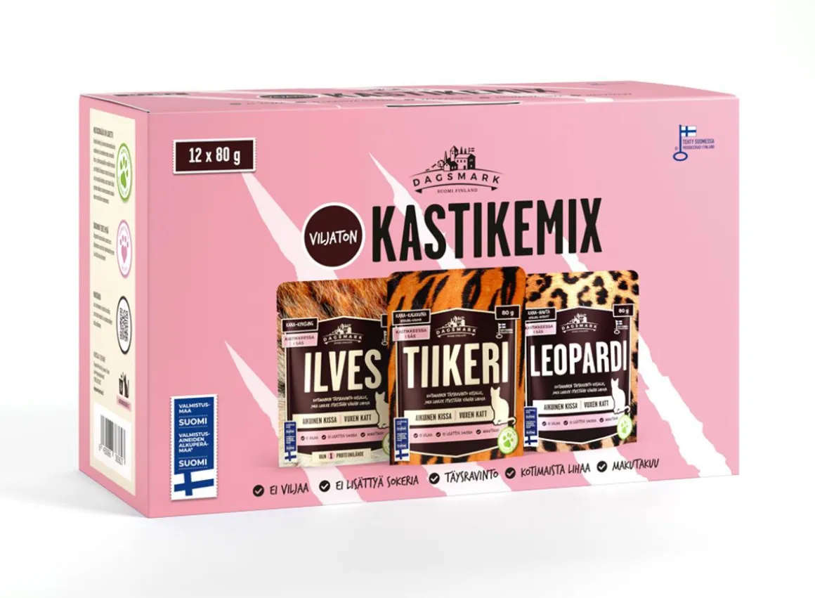 DAGSMARK KISSAN ANNOSATERIA KASTIKEMIX VILJATON 12*80G 960 G