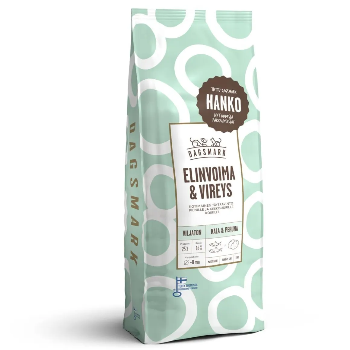 DAGSMARK TÄYSRAVINTO ELINVOIMA & VIREYS VILJATON KALA-PERUNA 2 KG