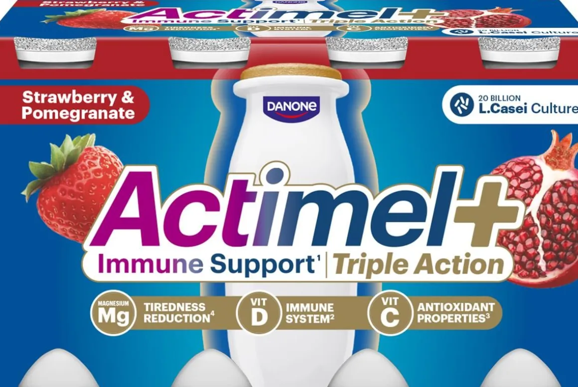 DANONE ACTIMEL MANSIKKA-GRANAATTIOMENA 8*100G 800
