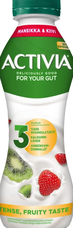 DANONE ACTIVIA JUOTAVA JOGURTTI MANSIKKA-KIIVI 300 G