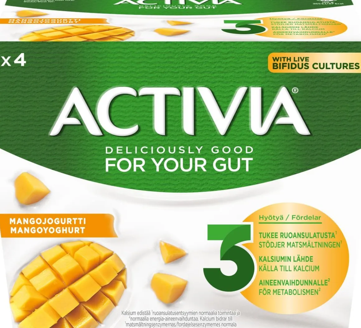 DANONE ACTIVIA MANGO 4*125G 500 G