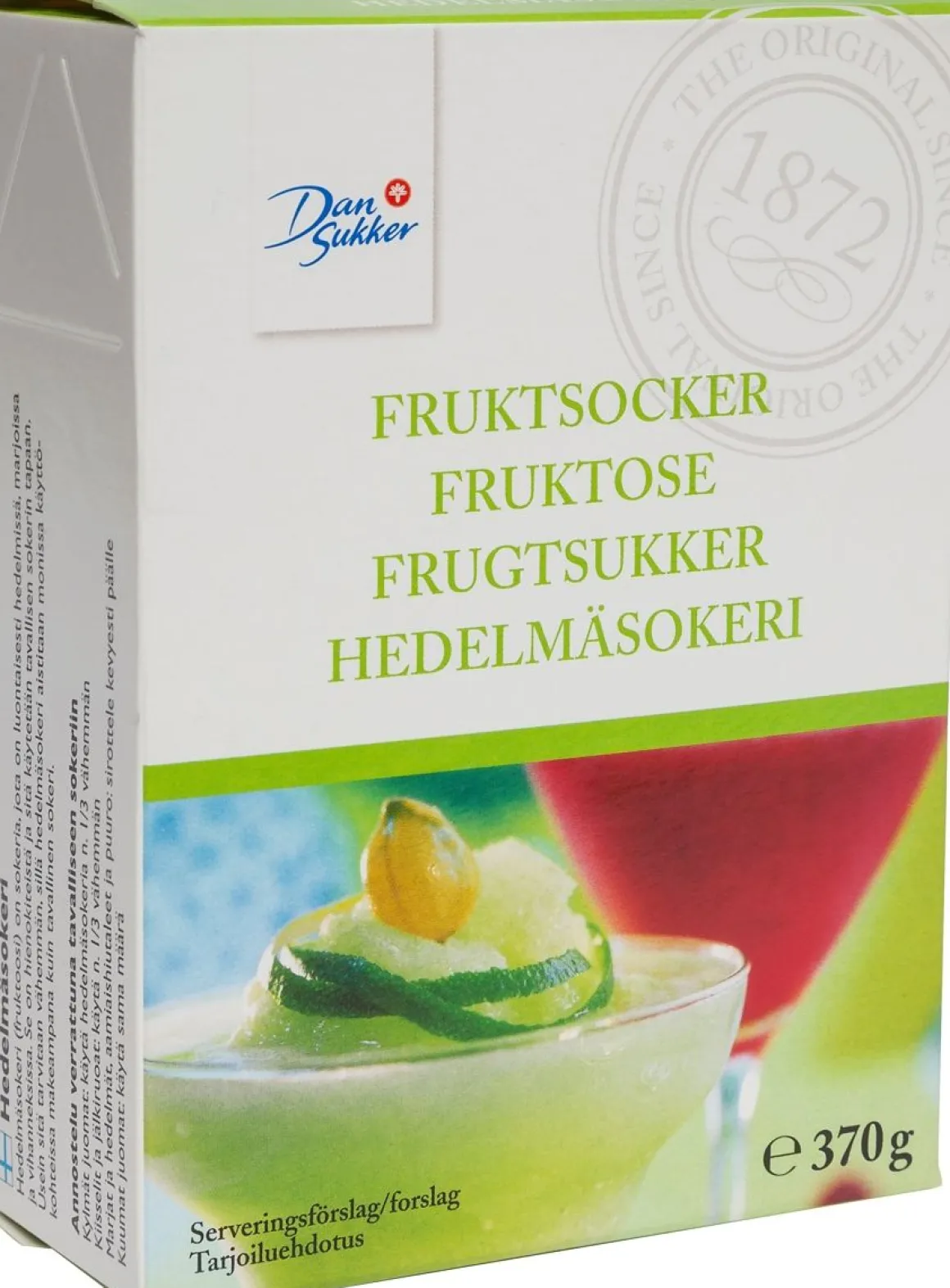 DANSUKKER HEDELMÄSOKERI 370 G